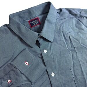 Untuckit Pio Cesare Mens XXL Gray Cotton Long Sleeve Button Up Shirt